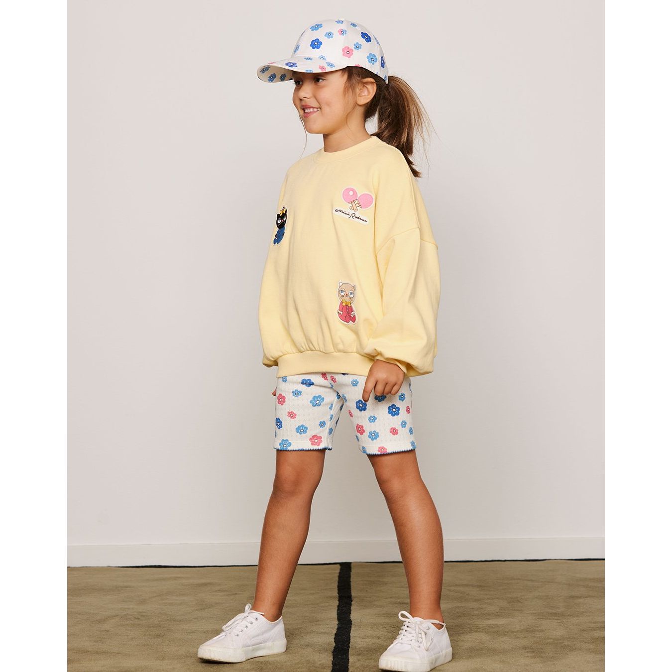 Minibabies Patches Sweatshirt - Yellow