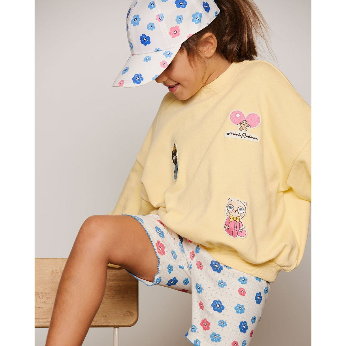 Minibabies Patches Sweatshirt - Yellow