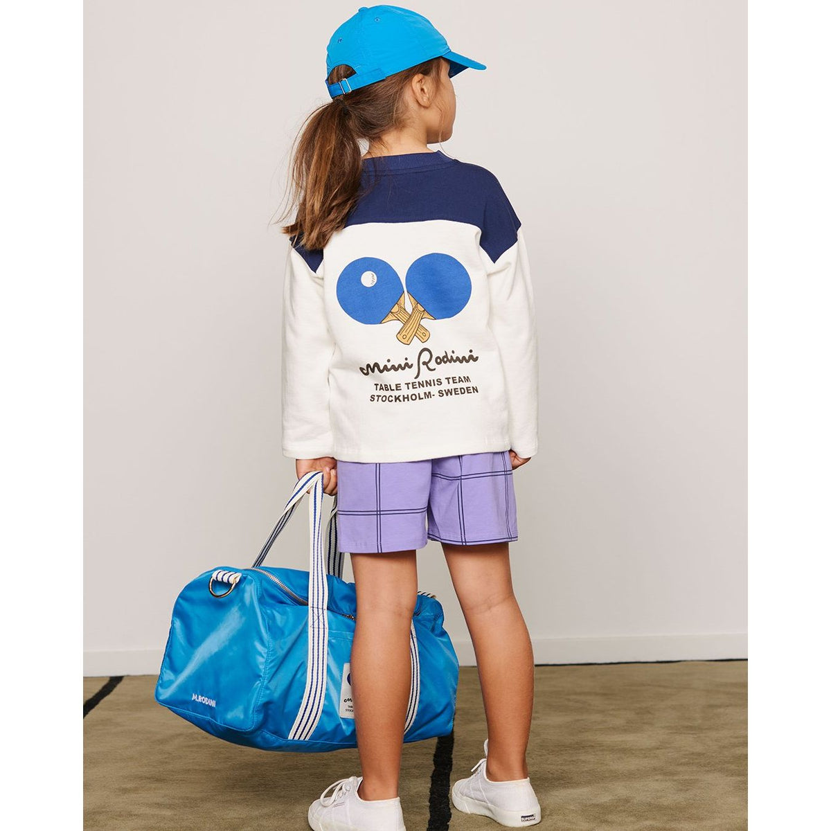 Check Aop Shorts - Purple