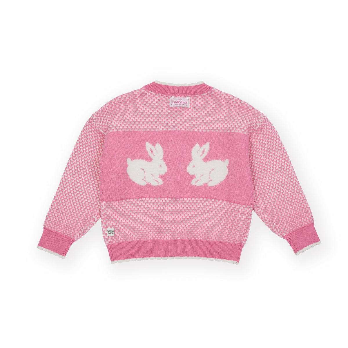 Goldie & Ace Bunny Knit Cardigan, product flat lay 2