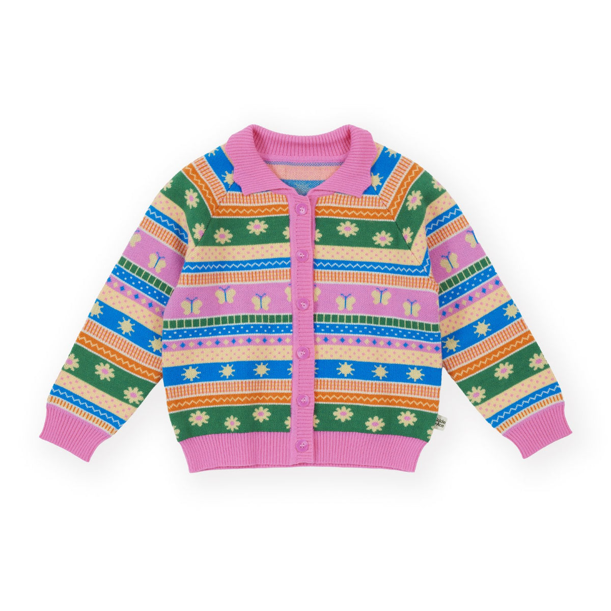 Goldie &amp; Ace Flutter By Knit Cardigan, product flat lay