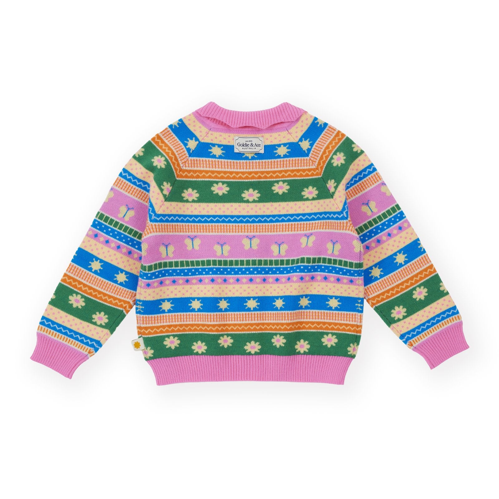 Goldie & Ace Flutter By Knit Cardigan, product flat lay 2