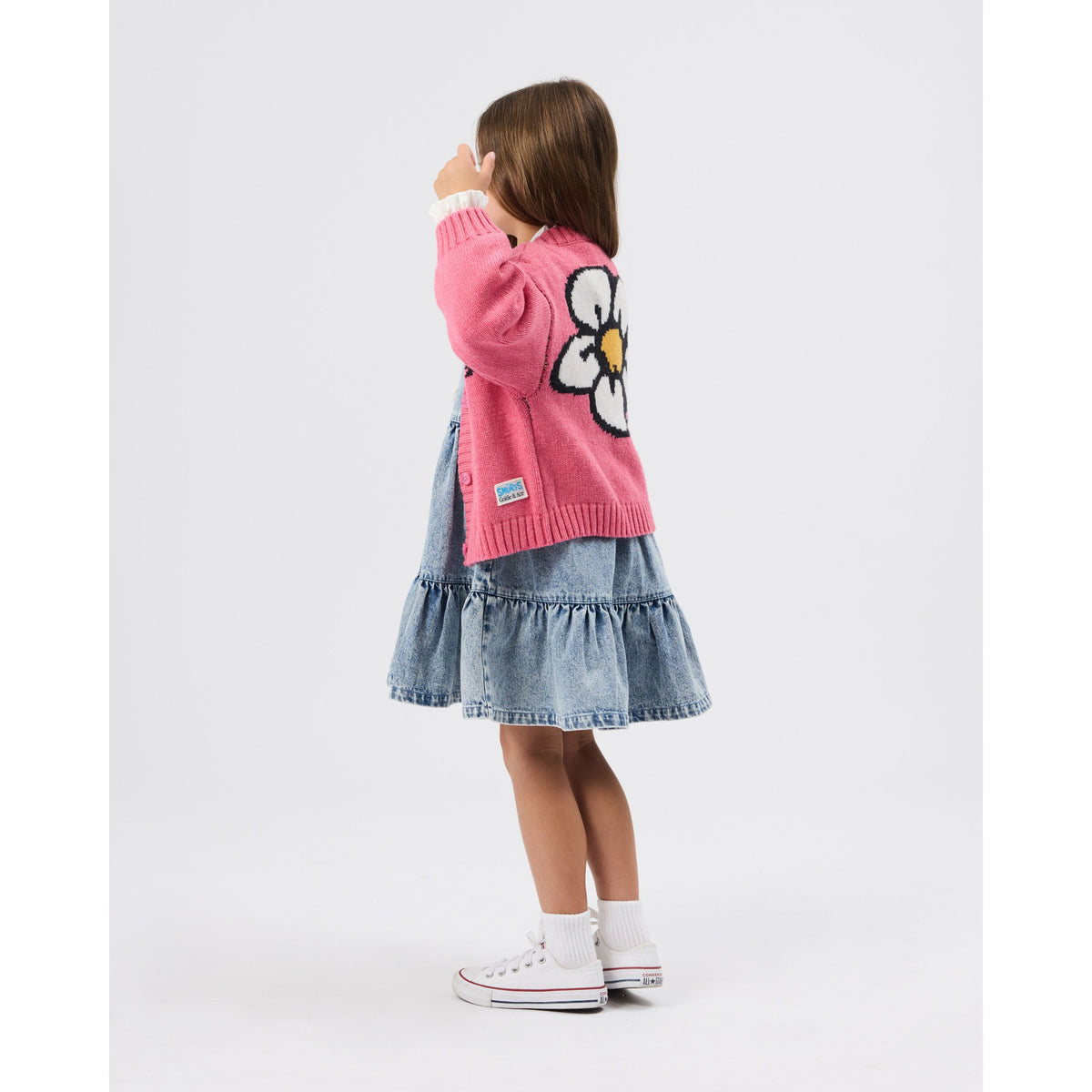 The Smurfs Flower Knit Cardigan