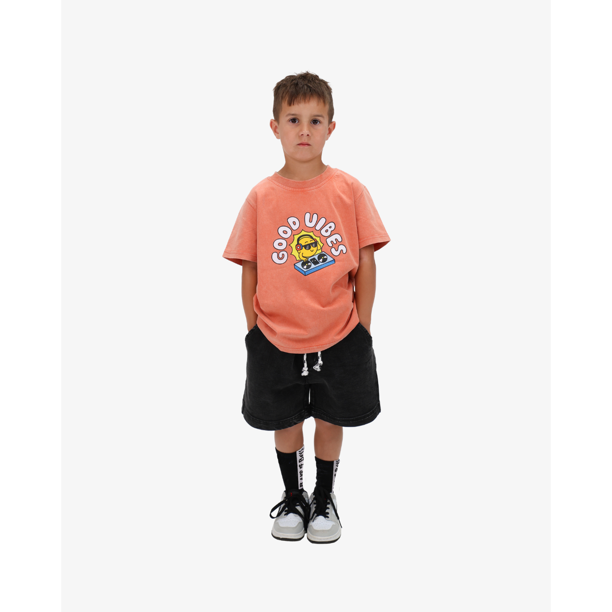 Orange Wash DJ Tee