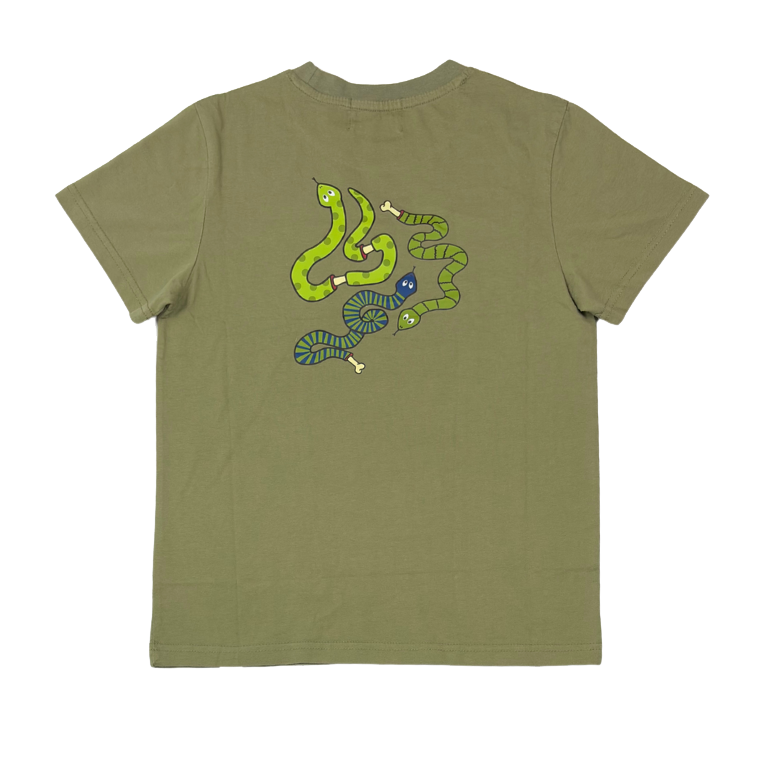 Green Wash Snake Tee