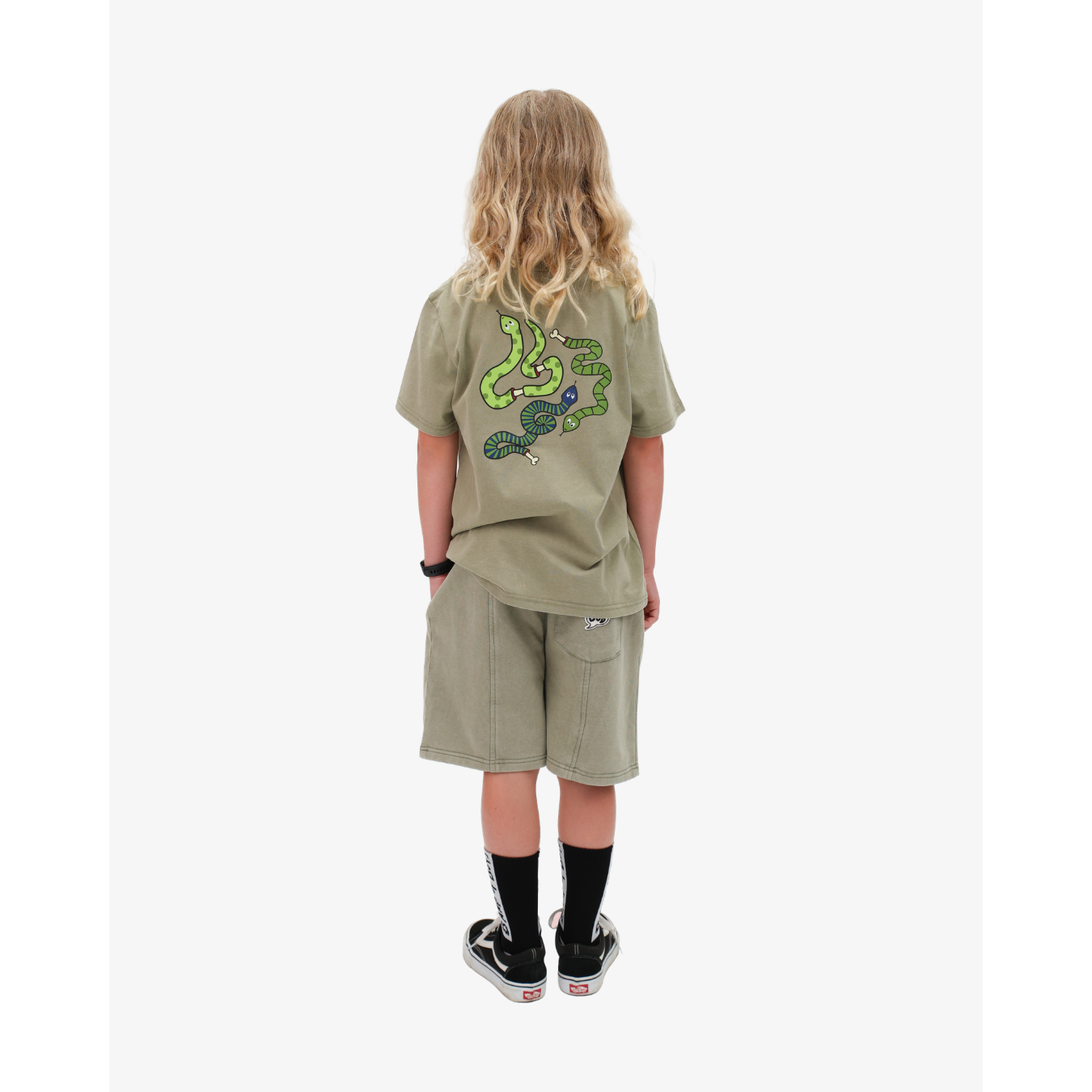 Green Wash Snake Tee