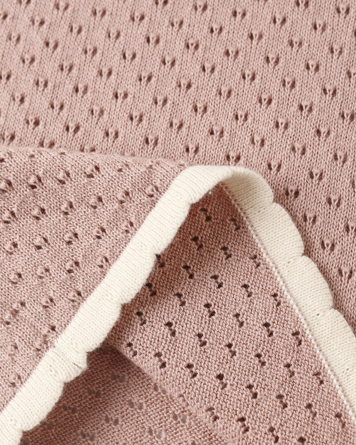 Pointelle Knit Pant Rosewood