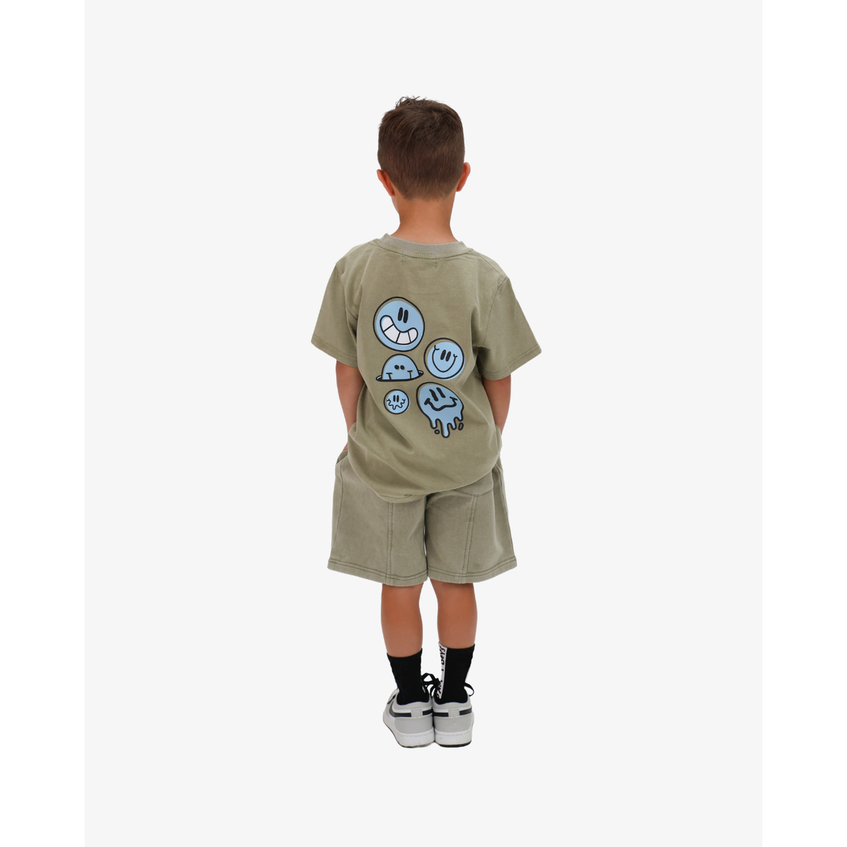 Green Wash Icon Smiley Tee