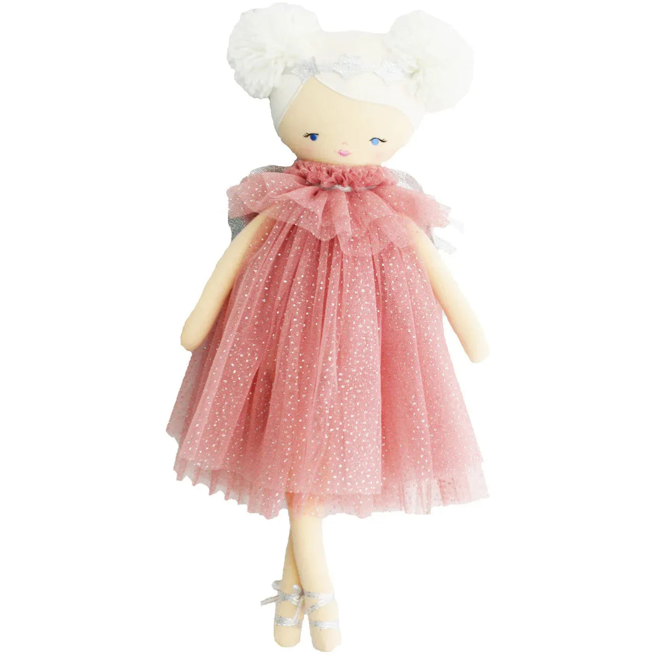 Ava Angel Doll 48cm Blush Silver