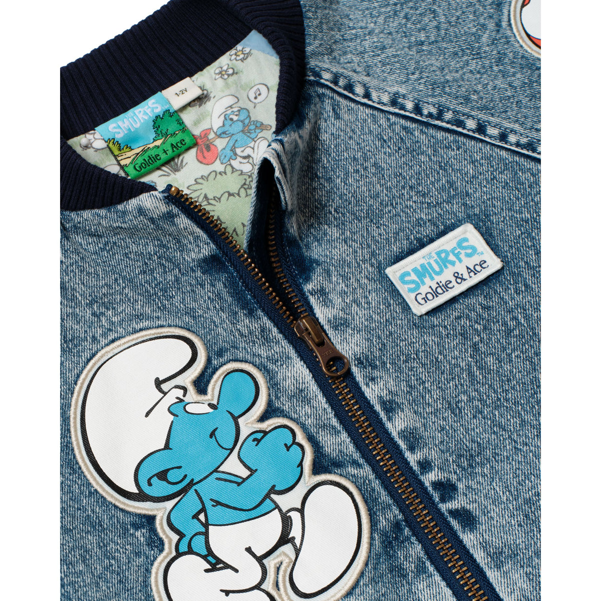 The Smurfs Badge Bomber Jacket