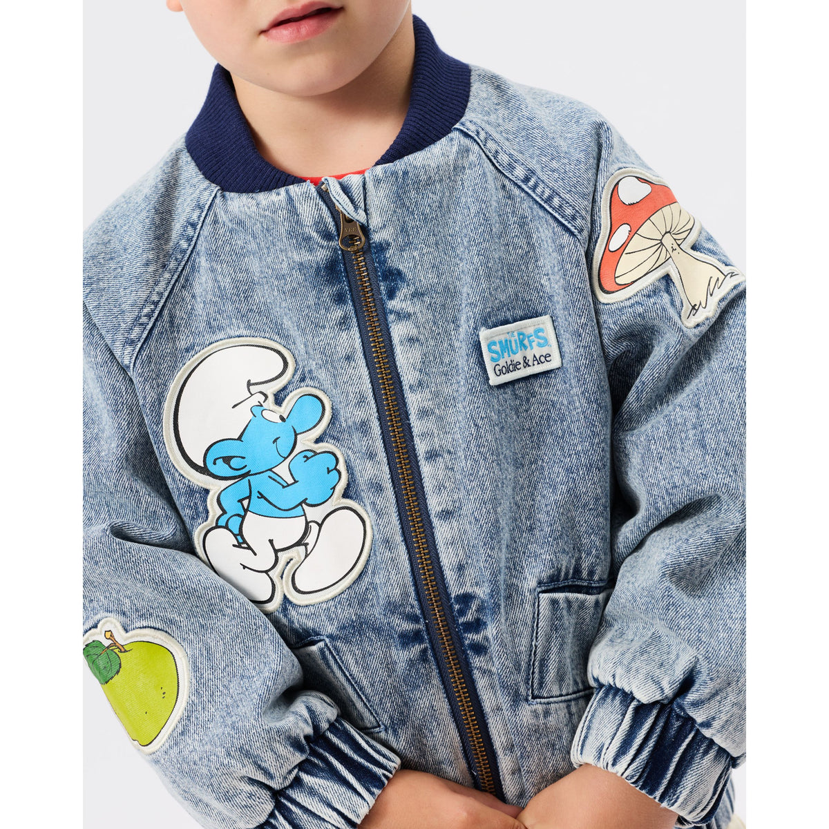 The Smurfs Badge Bomber Jacket
