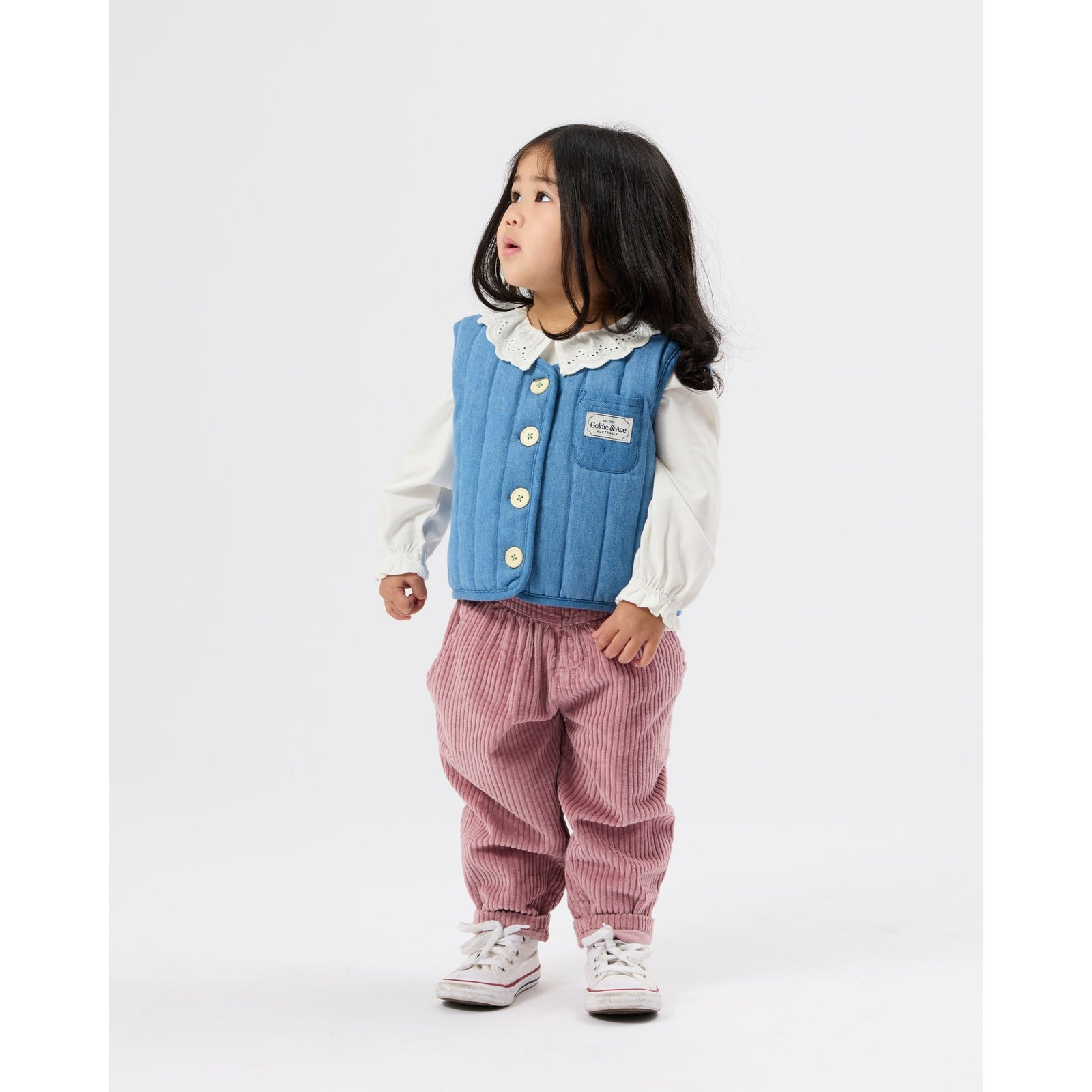 Child wearing Goldie & Ace Nora Corduroy Pant