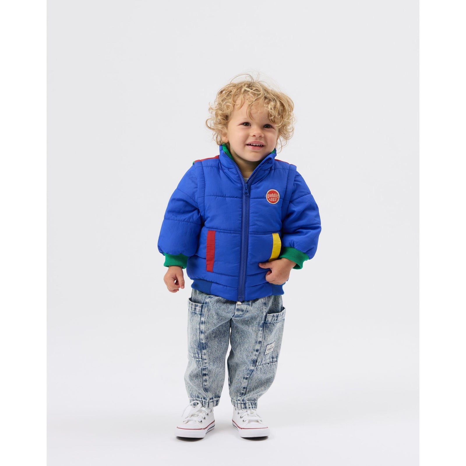 Child wearing Goldie & Ace Charlie Sunrise Parka Jacket/Vest Primary, view 3