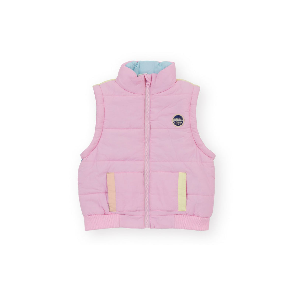 Goldie & Ace Charlie Sunrise Parka Jacket/Vest Pastel, product flat lay 3