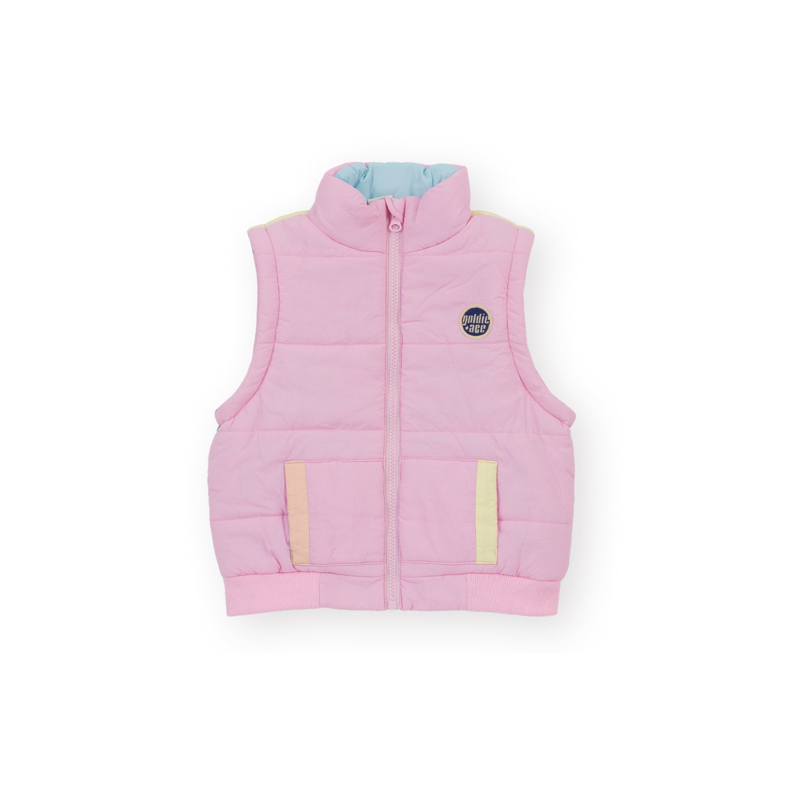 Goldie & Ace Charlie Sunrise Parka Jacket/Vest Pastel, product flat lay 3