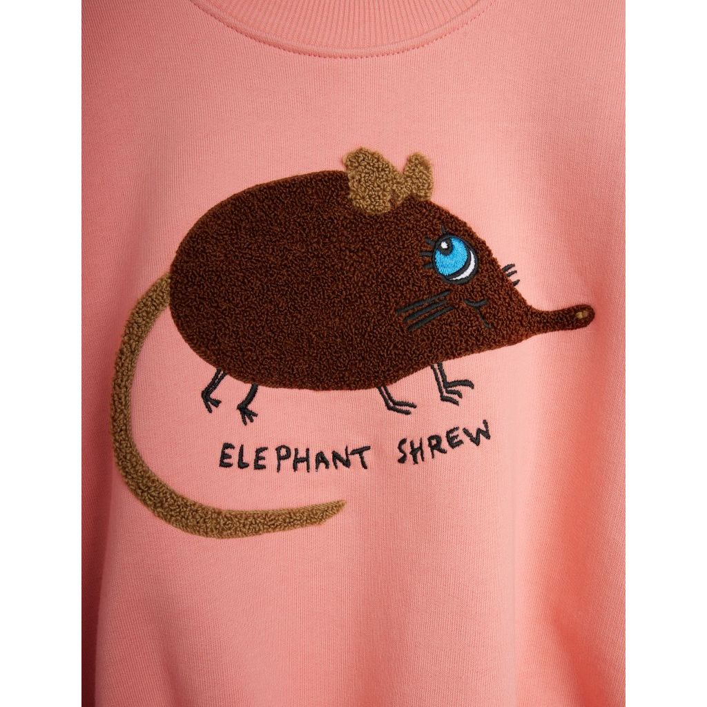Elephant Shrew Chenille Sweatshirt - Pink