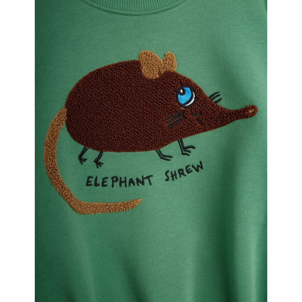 Elephant Shrew Chenille Sweatshirt - Green