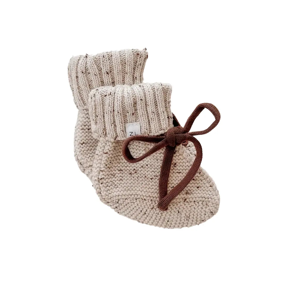 Booties - Cocoa Fleck