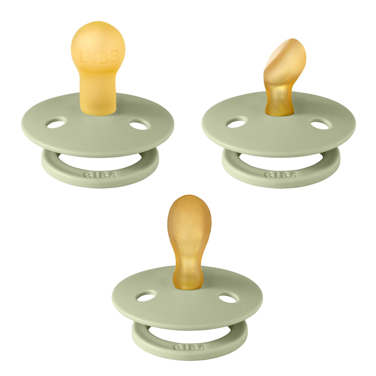 BIBS Try It 3 Pack Dummy - Sage