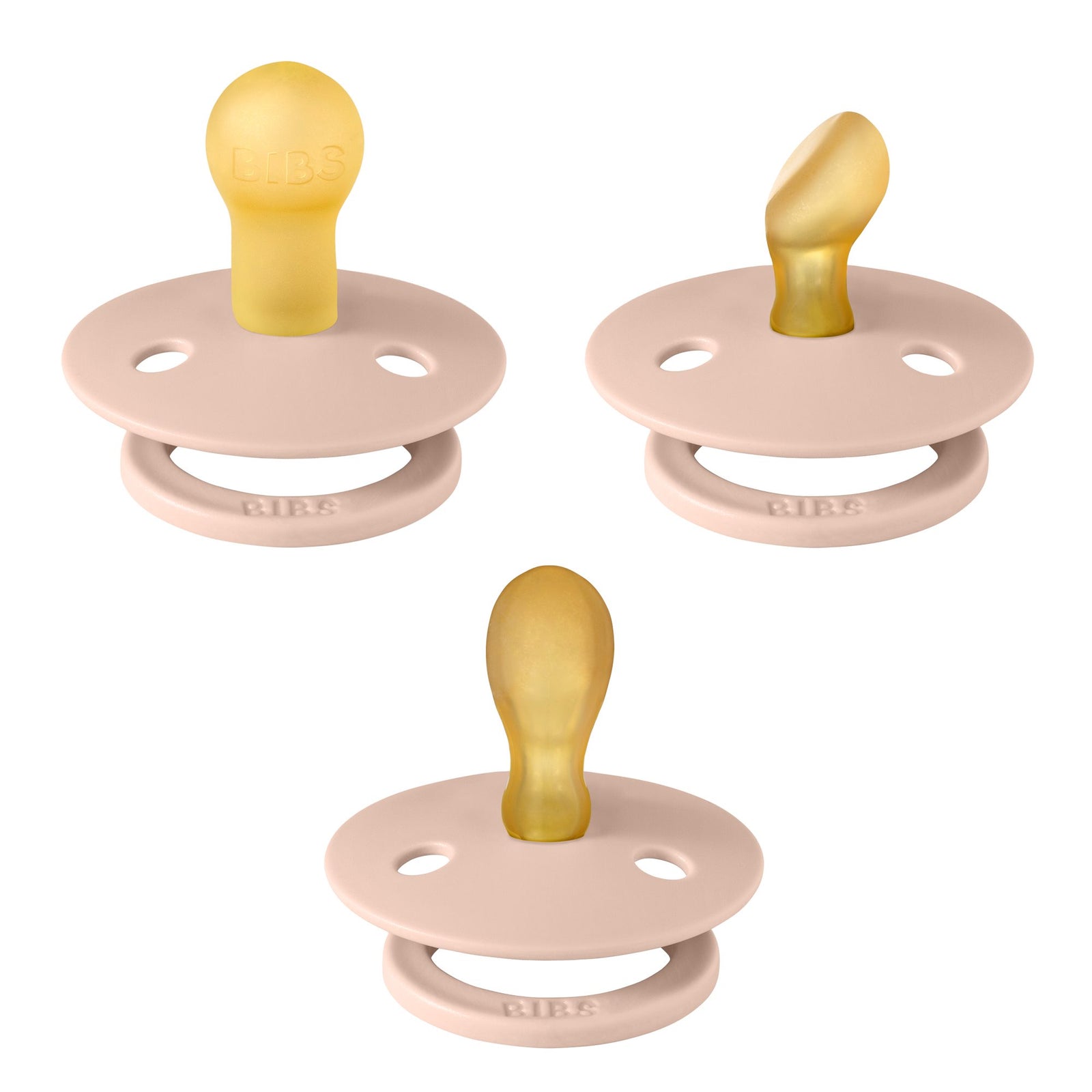 BIBS Try It 3 Pack Dummy - Blush