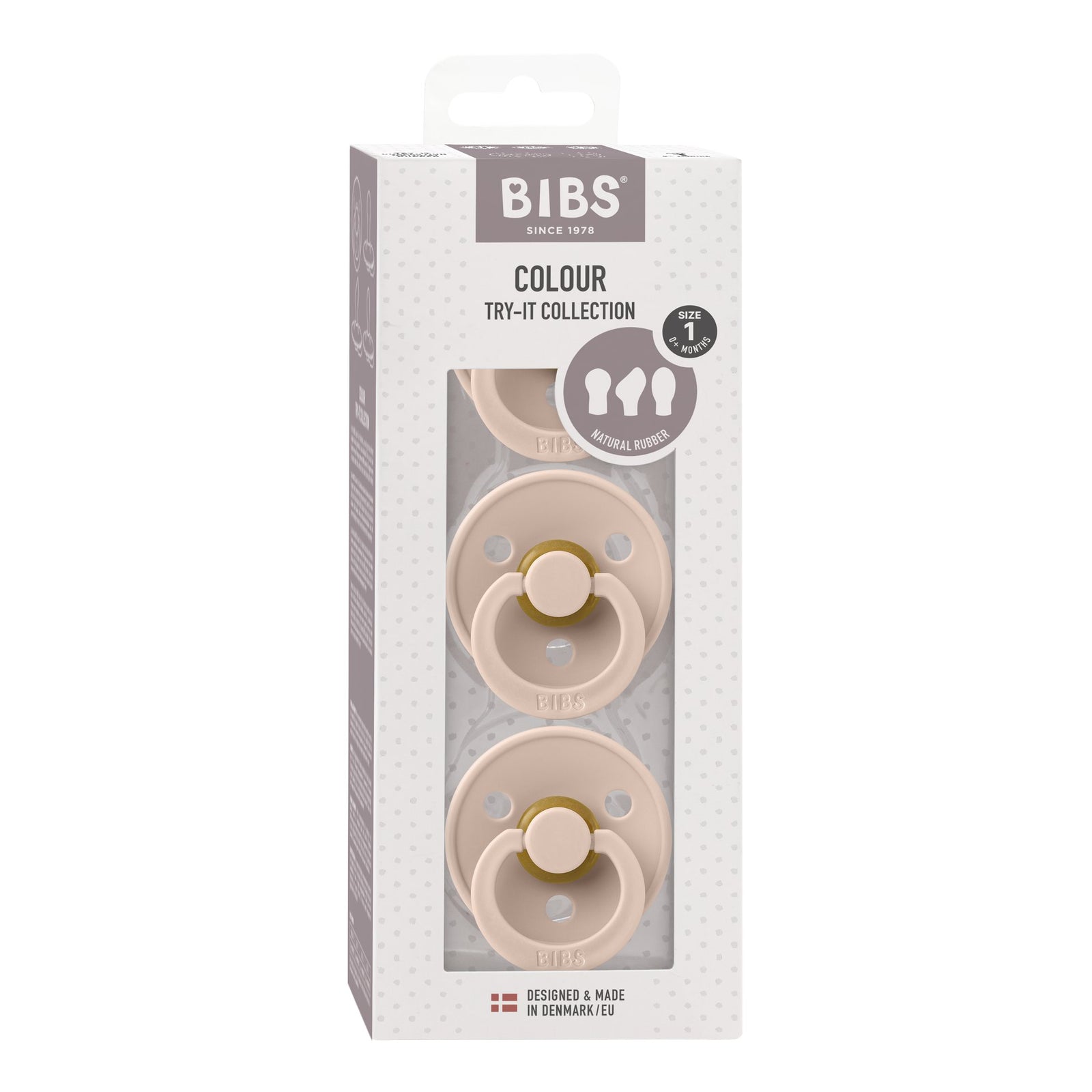 BIBS Try It 3 Pack Dummy - Blush