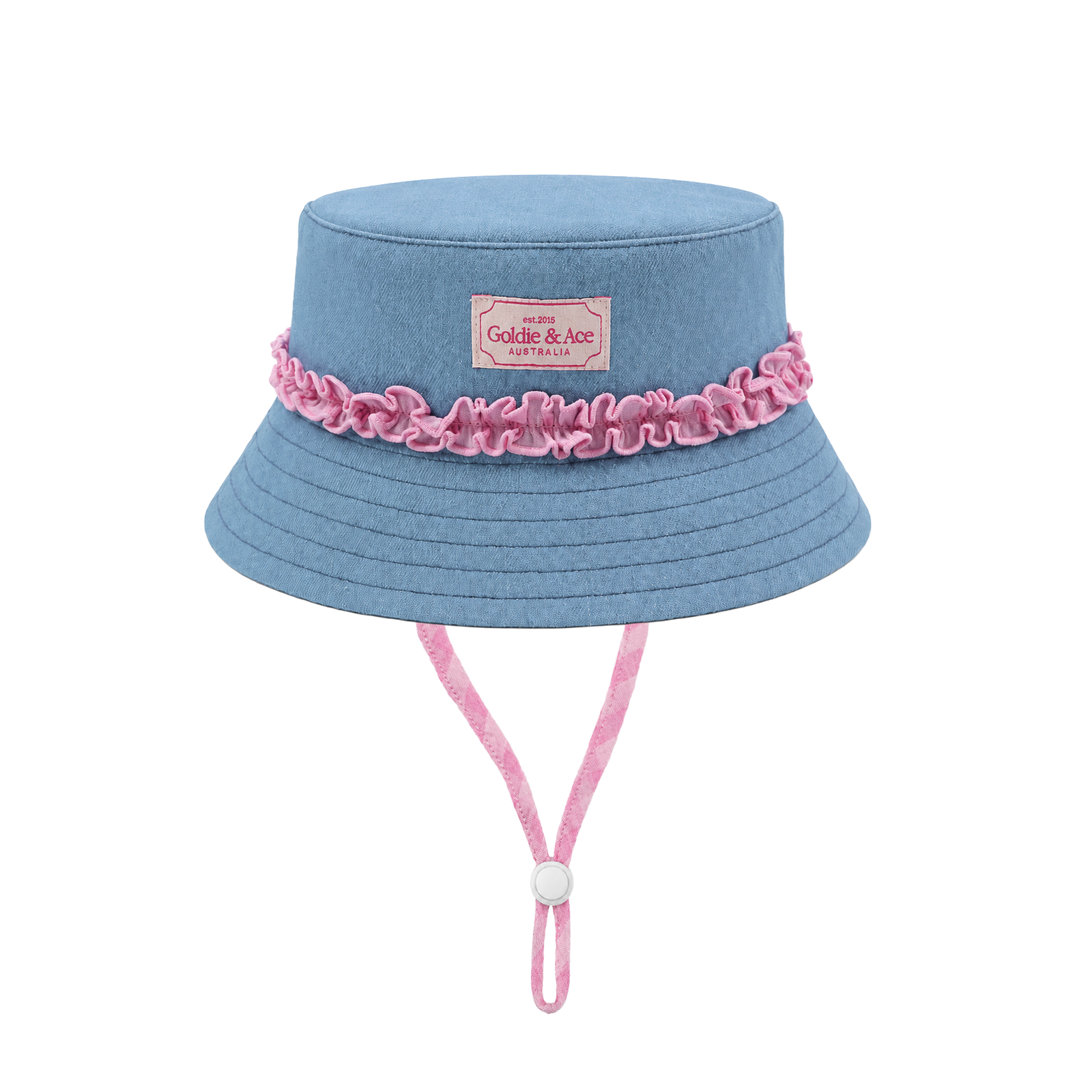Chambray Frill Bucket Hat