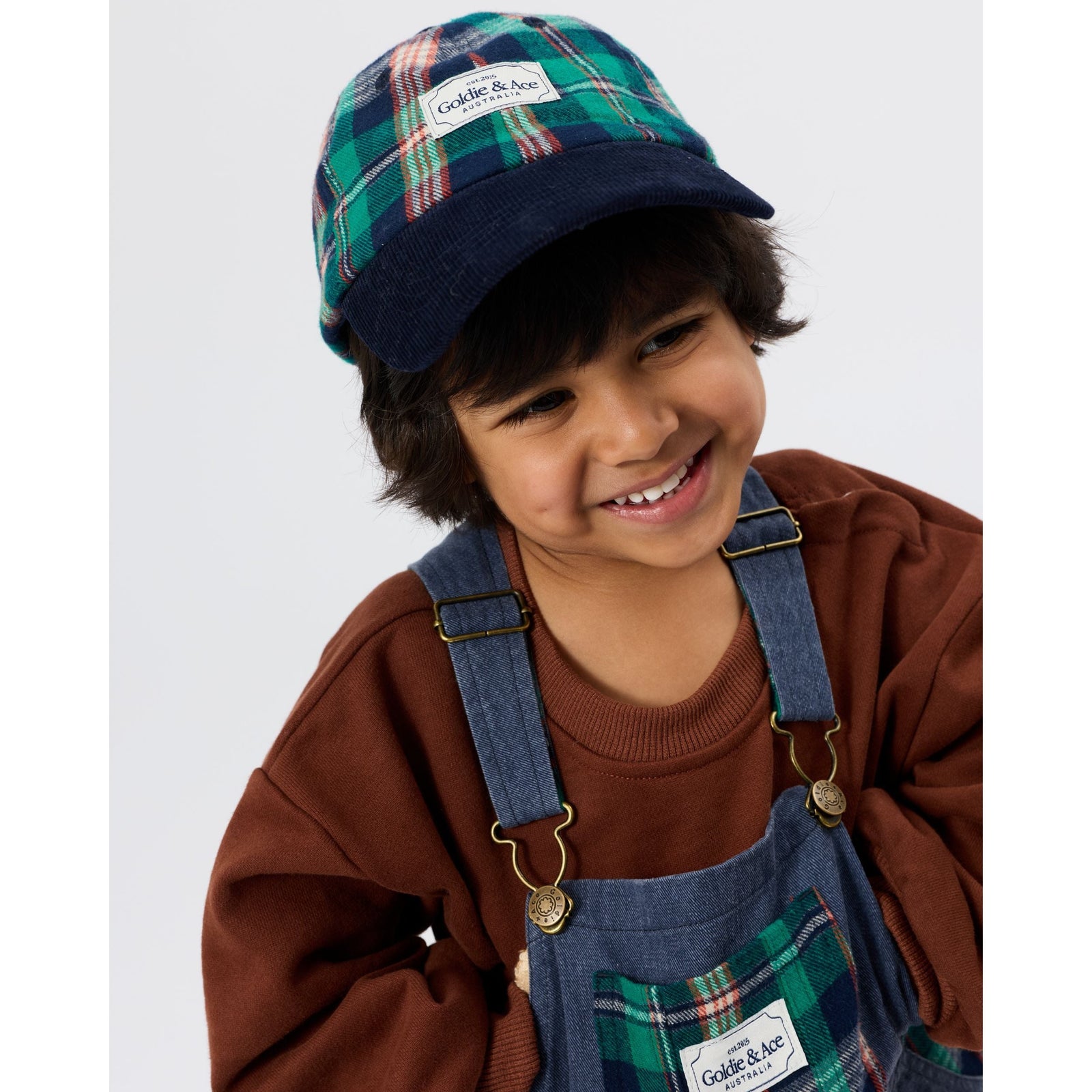 Child wearing Goldie & Ace Comfy Embroidered Sweater, view 3