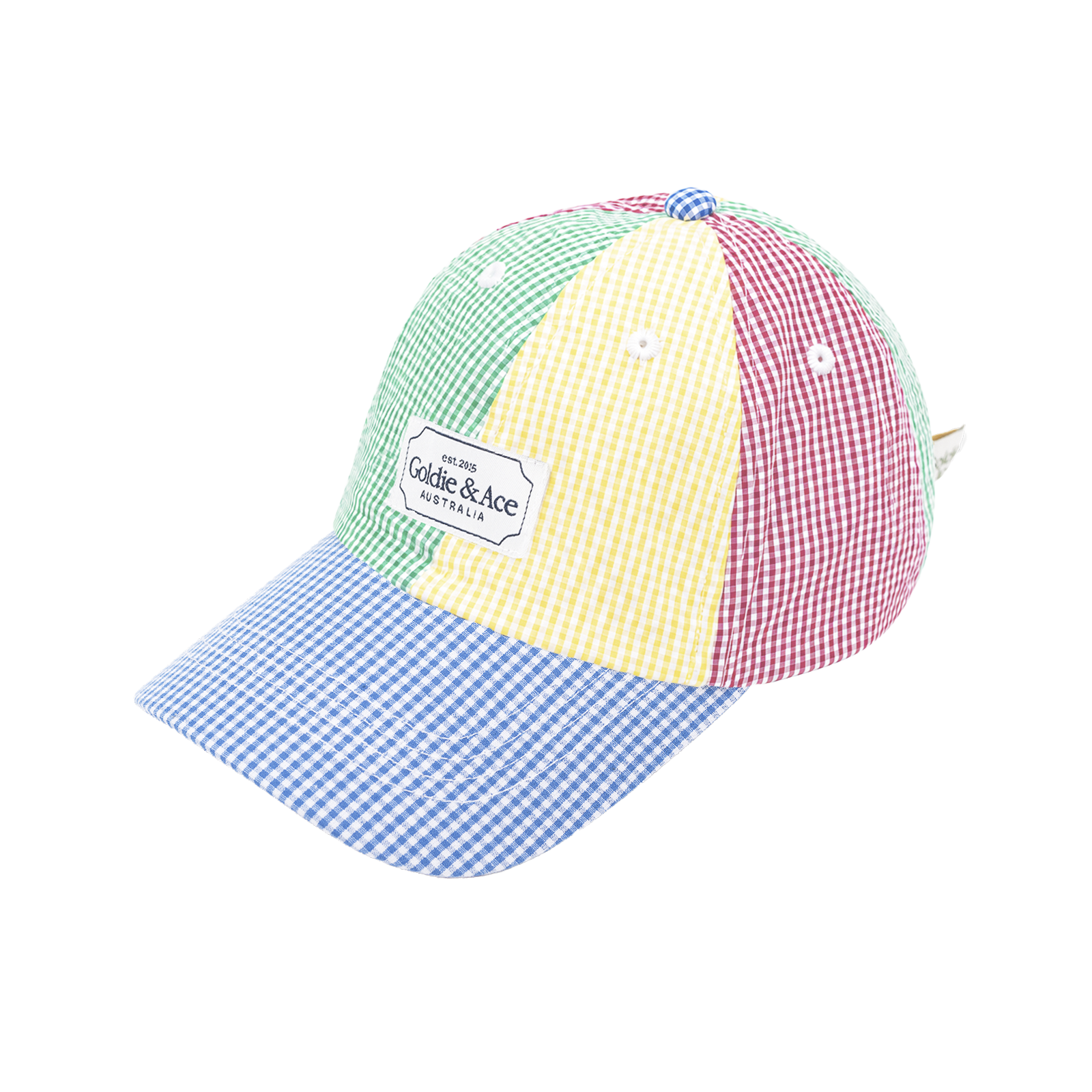Gingham Colour Block Cap