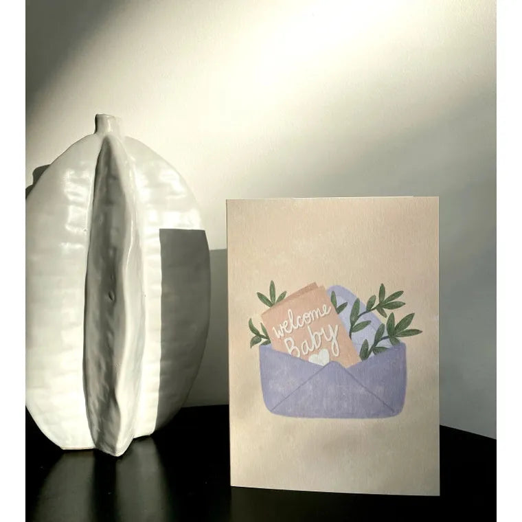 Welcome Baby Card - Gender Neutral Baby Card