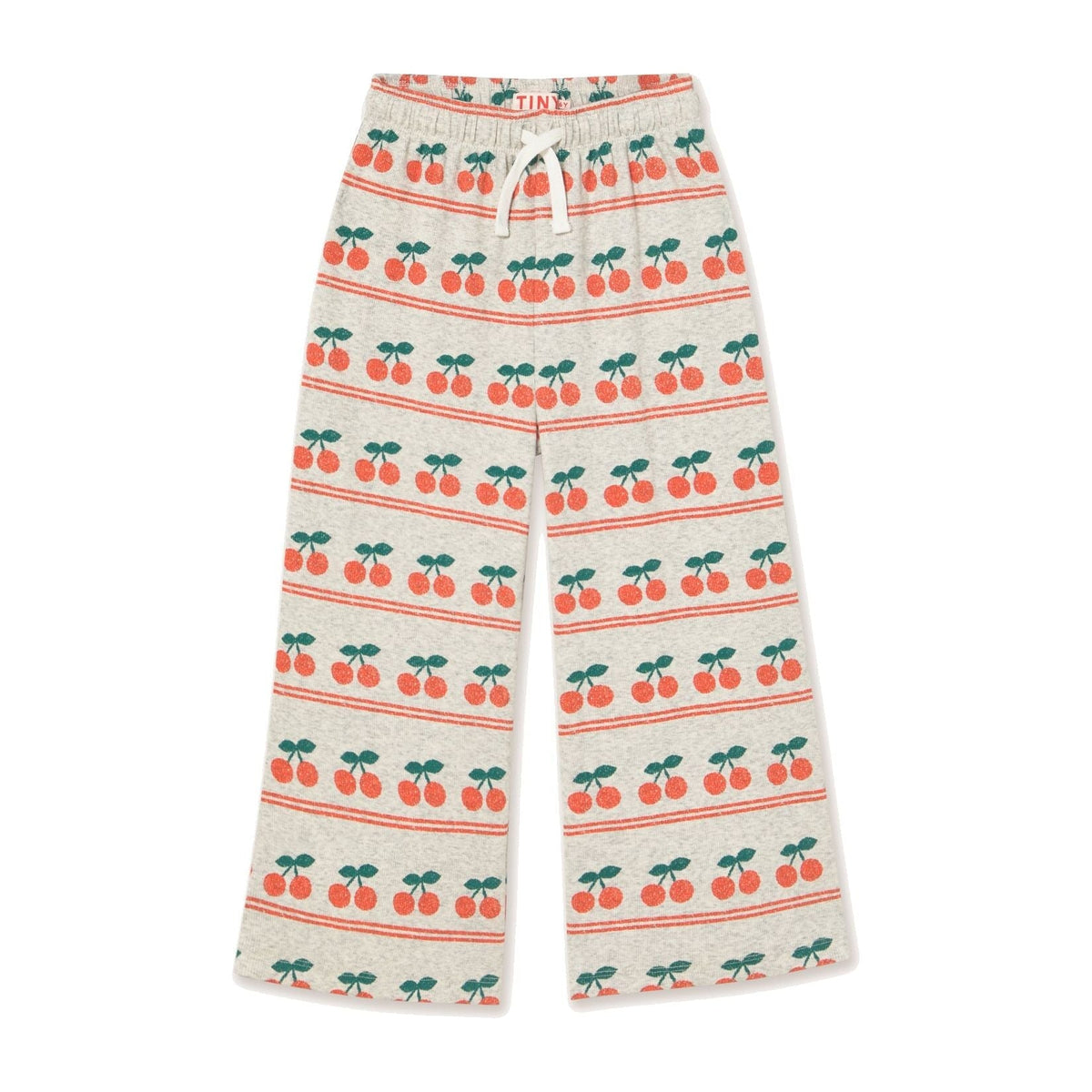 Cherry Pattern Rib Pant