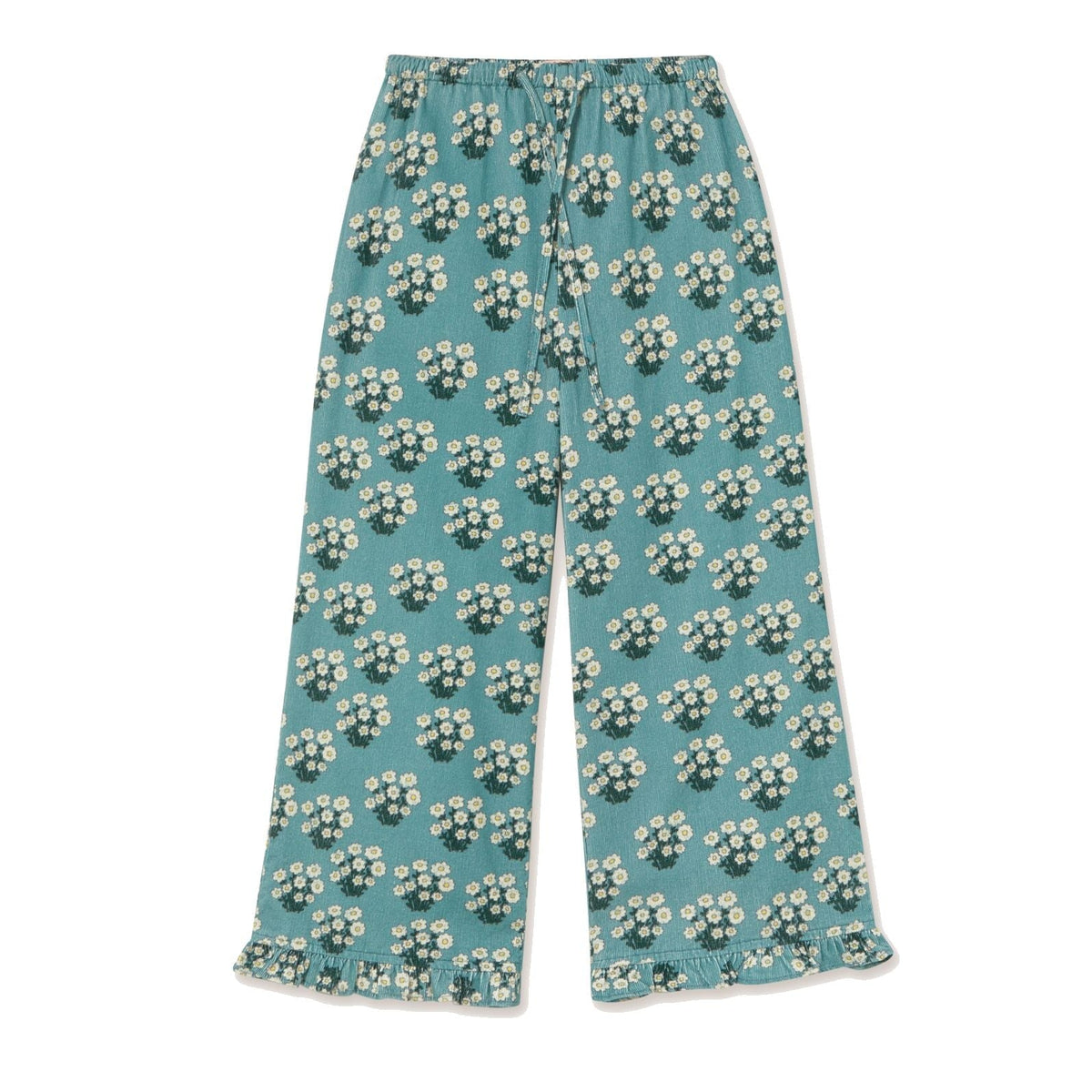 White Bouquet Frilled Pant