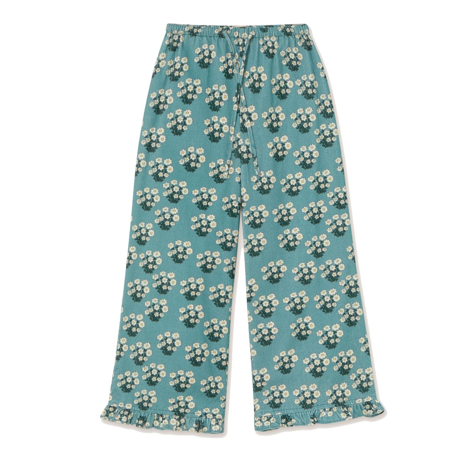 White Bouquet Frilled Pant