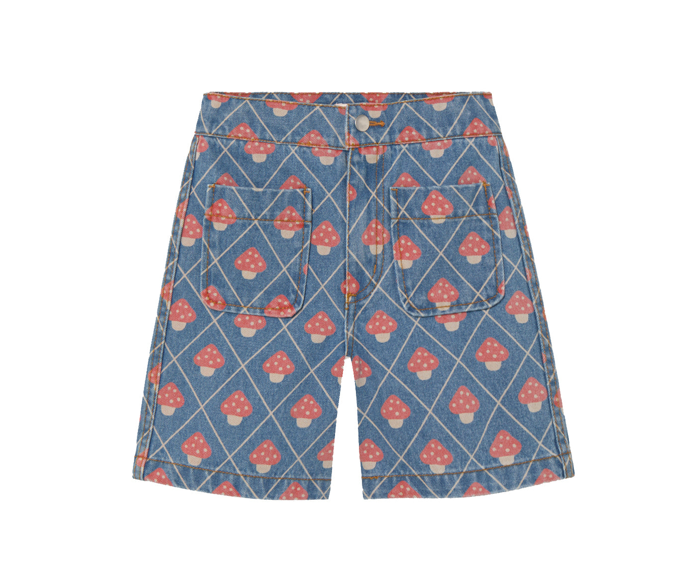 Mushrooms Denim Shorts