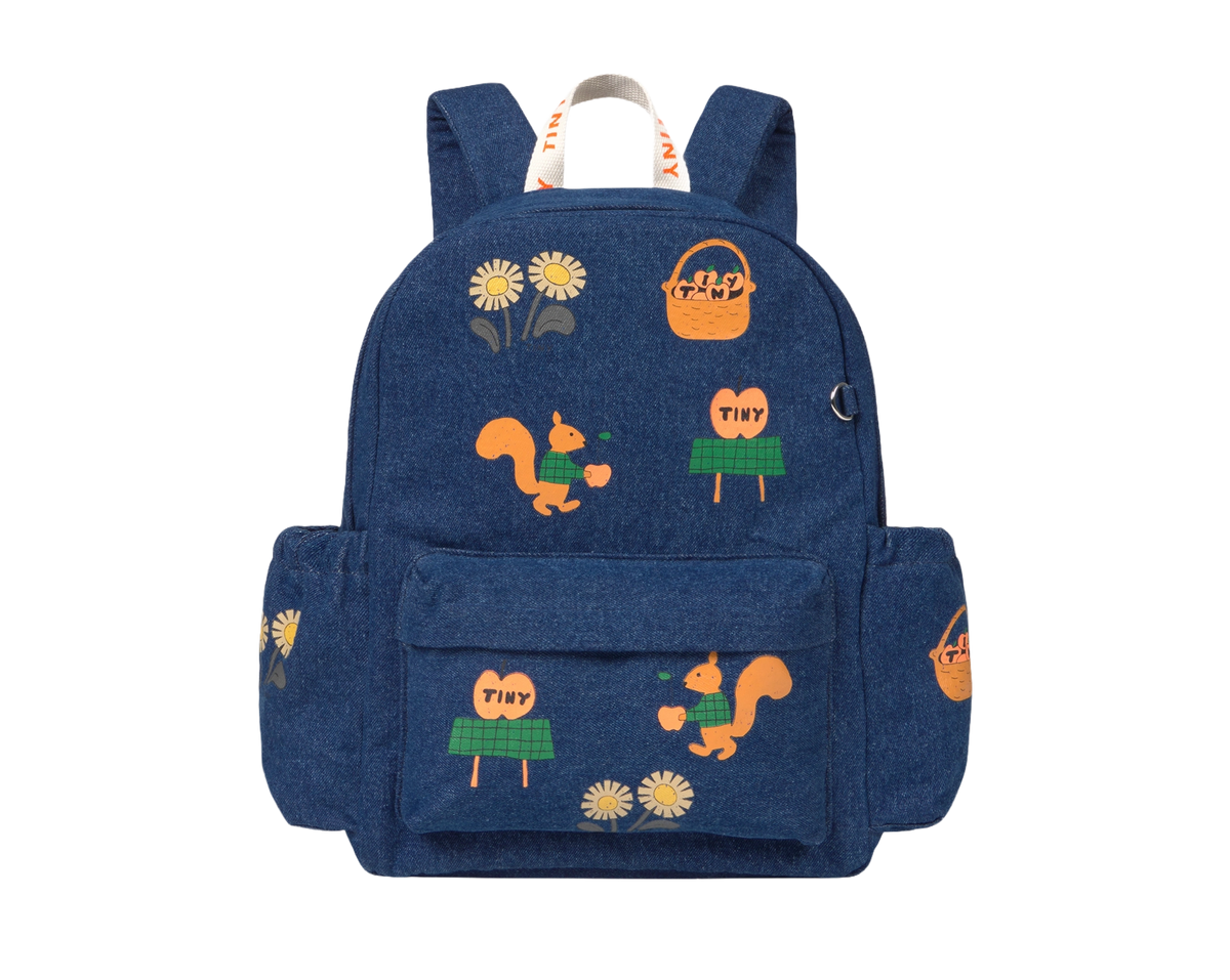 Tiny Apples Denim Backpack