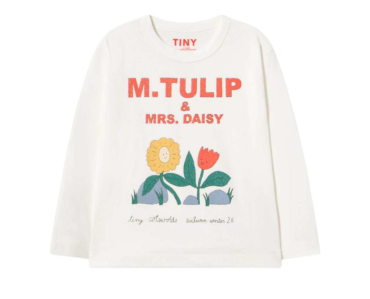 Tulip &amp; Daisy Graphic Sleeve Tee