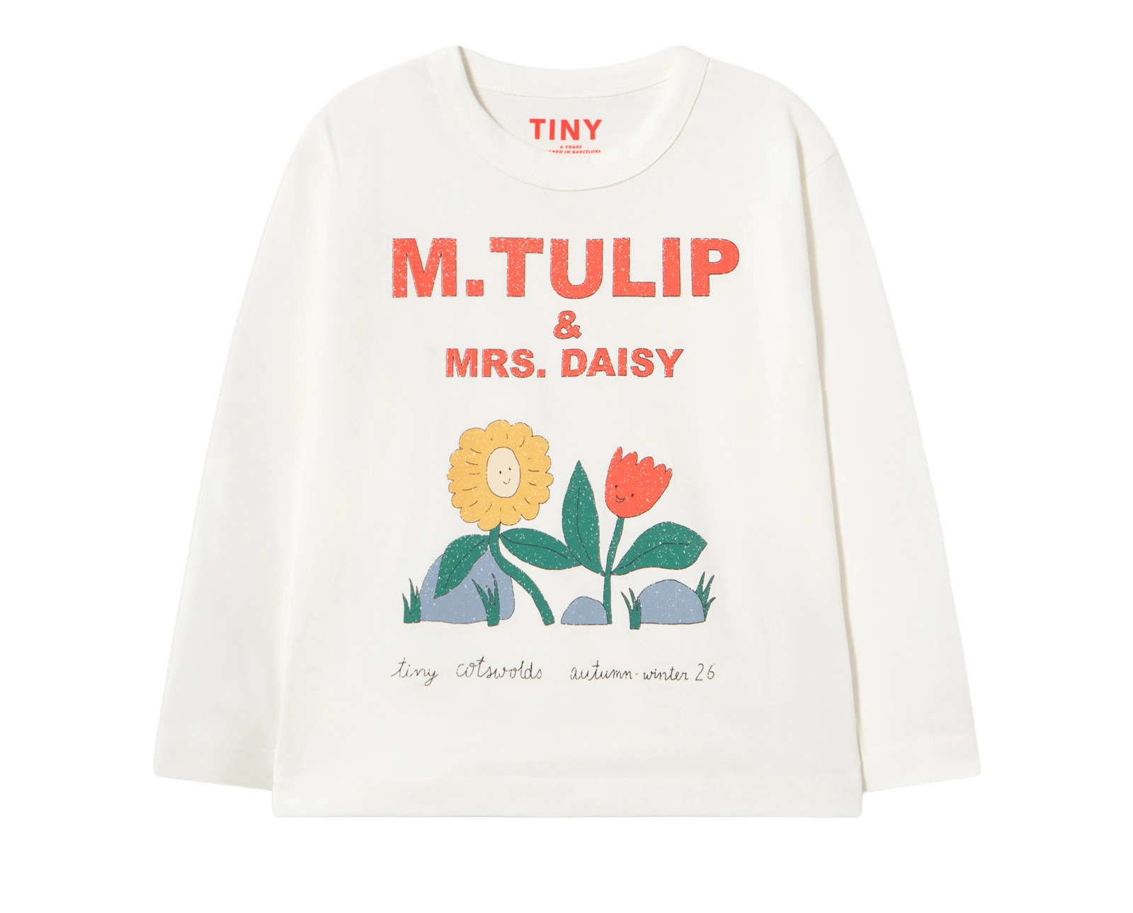 Tulip & Daisy Graphic Sleeve Tee