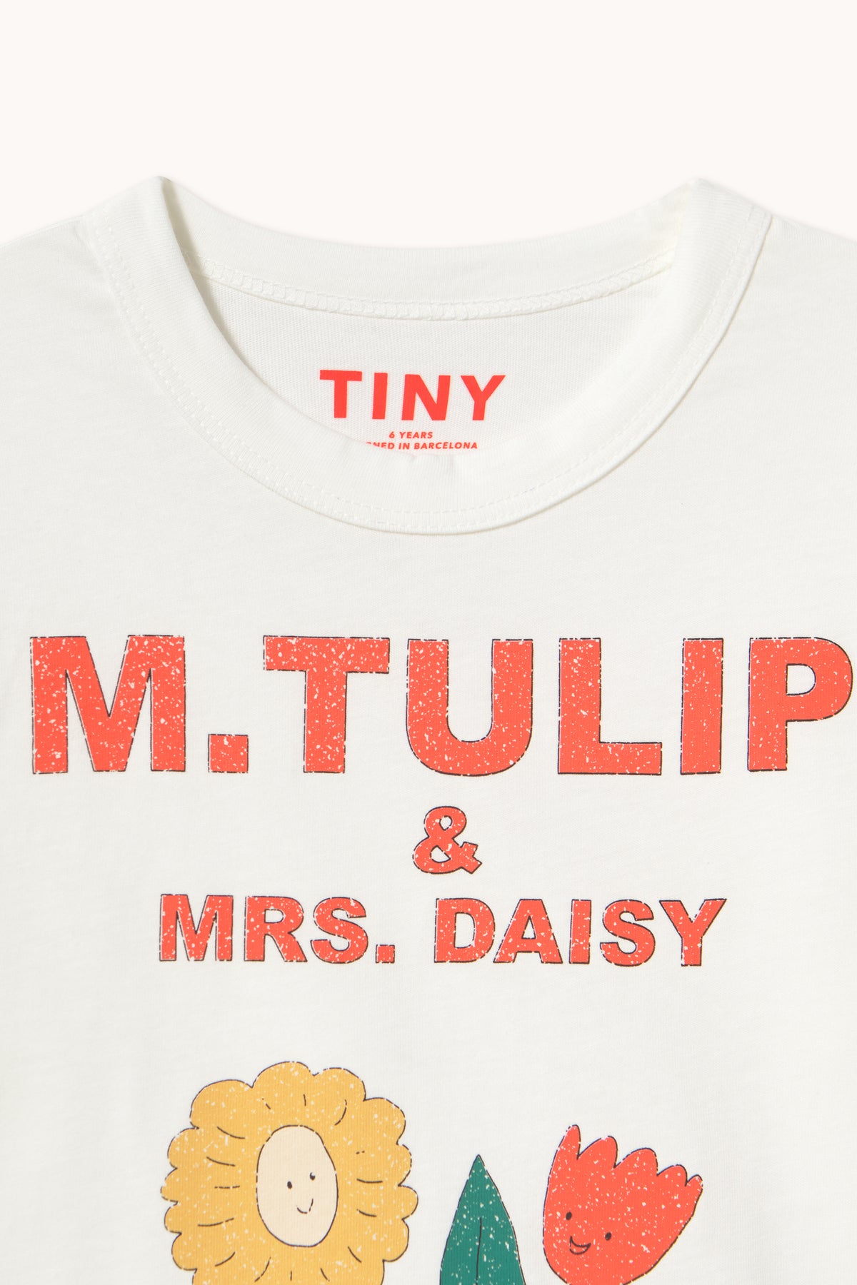 Tulip & Daisy Graphic Sleeve Tee