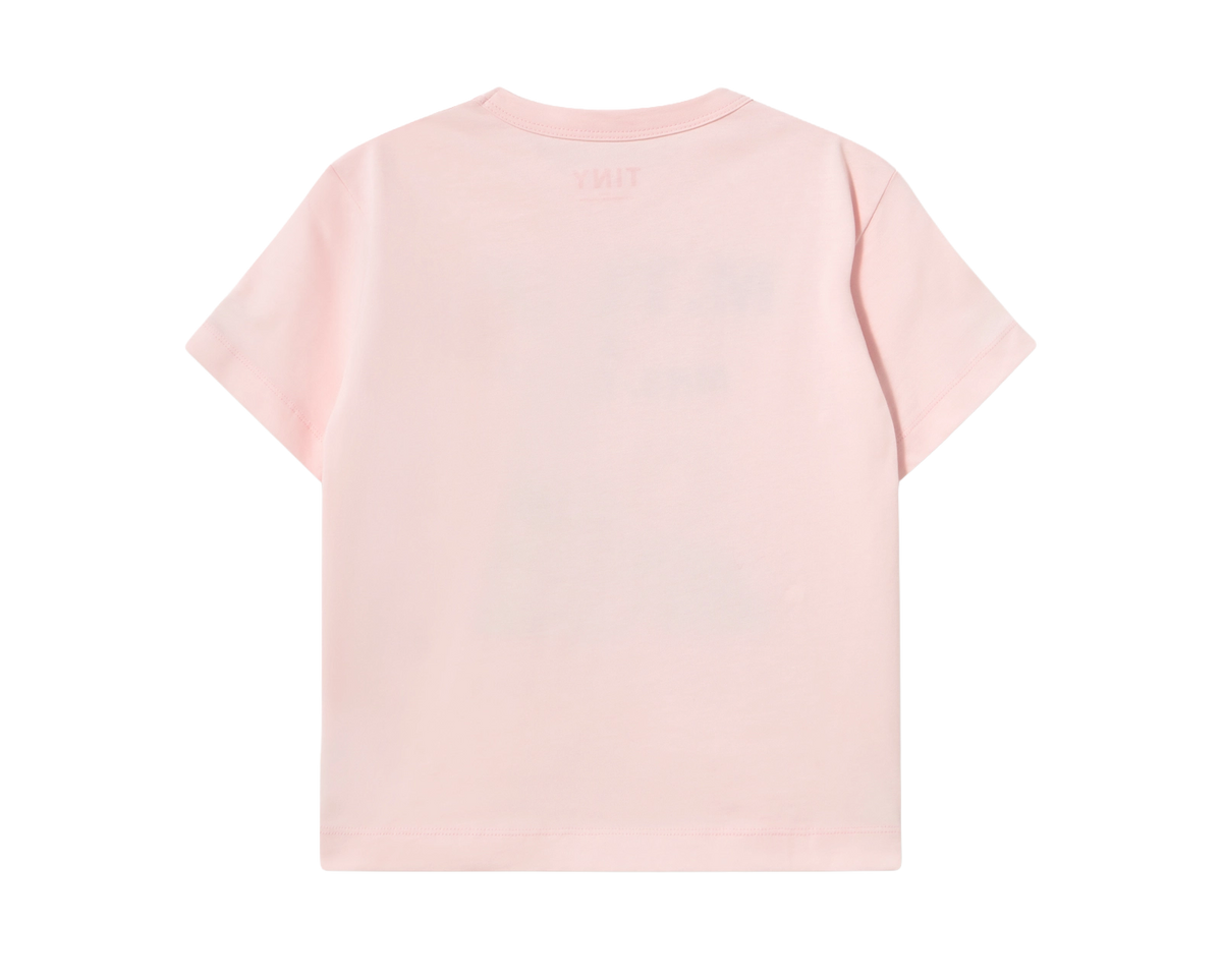 Tulip & Daisy Graphic Tee - Pastel Pink