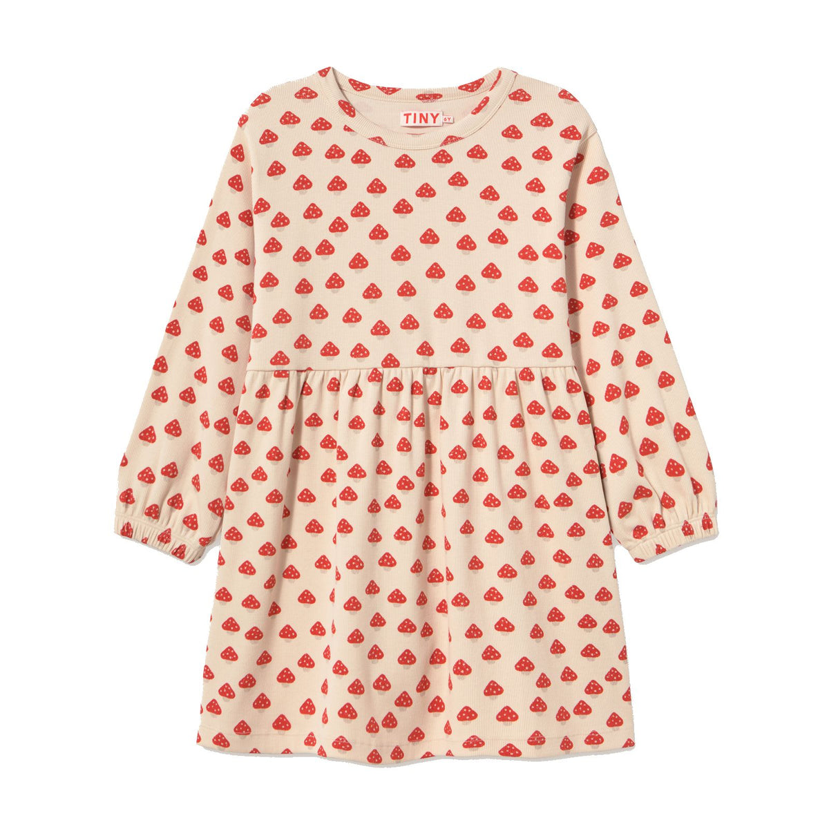 Mini Mushrooms Rib Dress