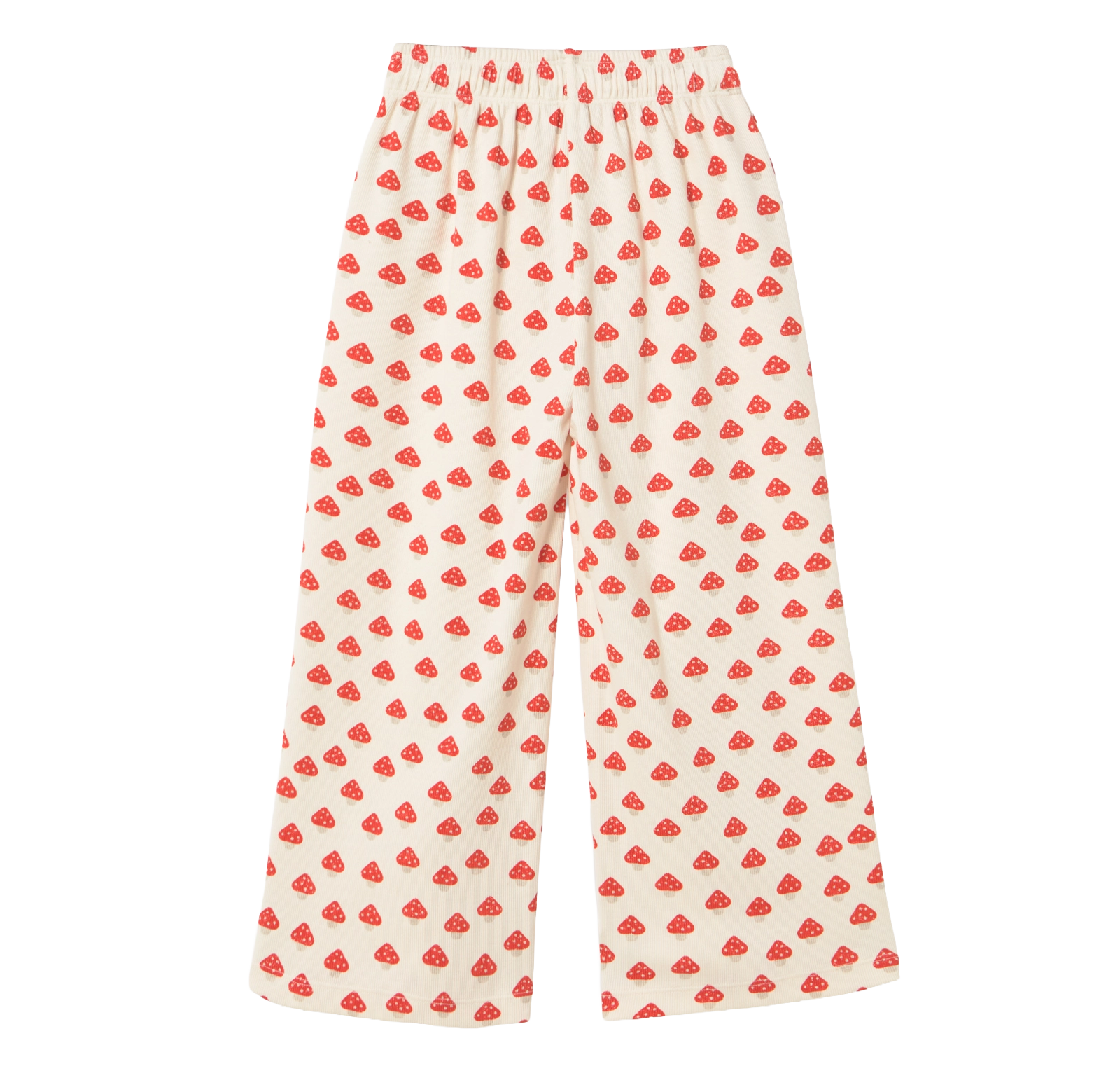 Mini Mushrooms Pattern Rib Pant