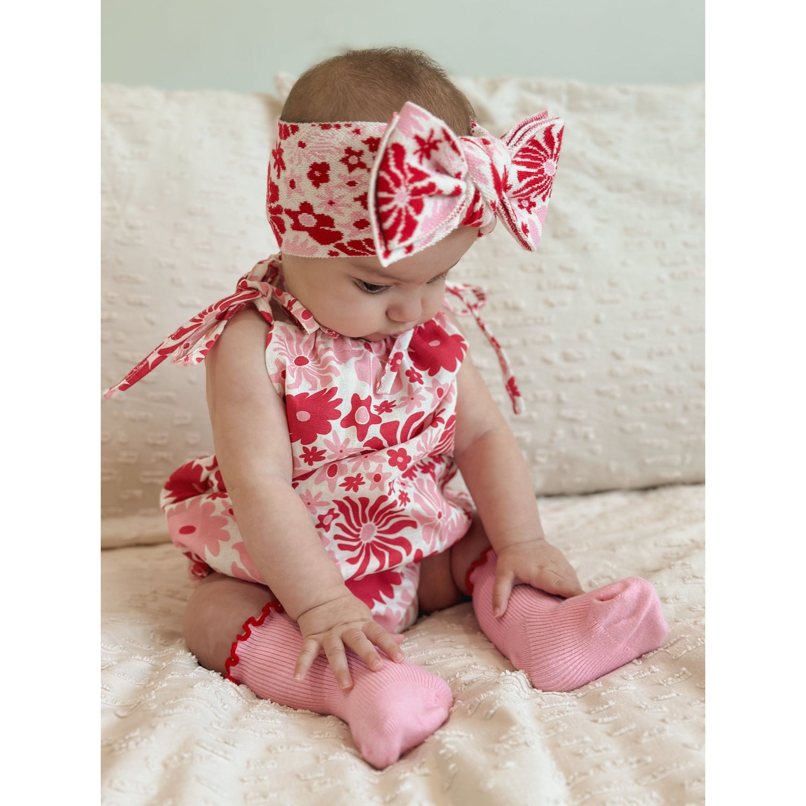 Eva Bubble Romper Rosa