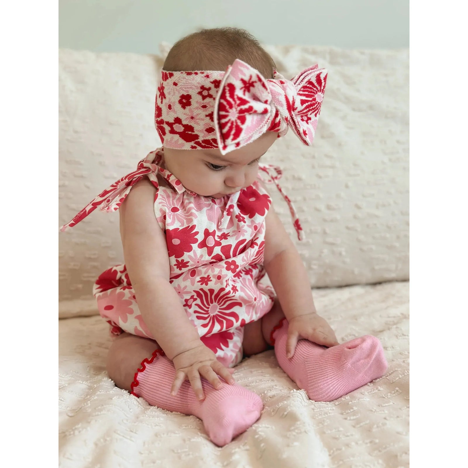 Eva Bubble Romper Rosa