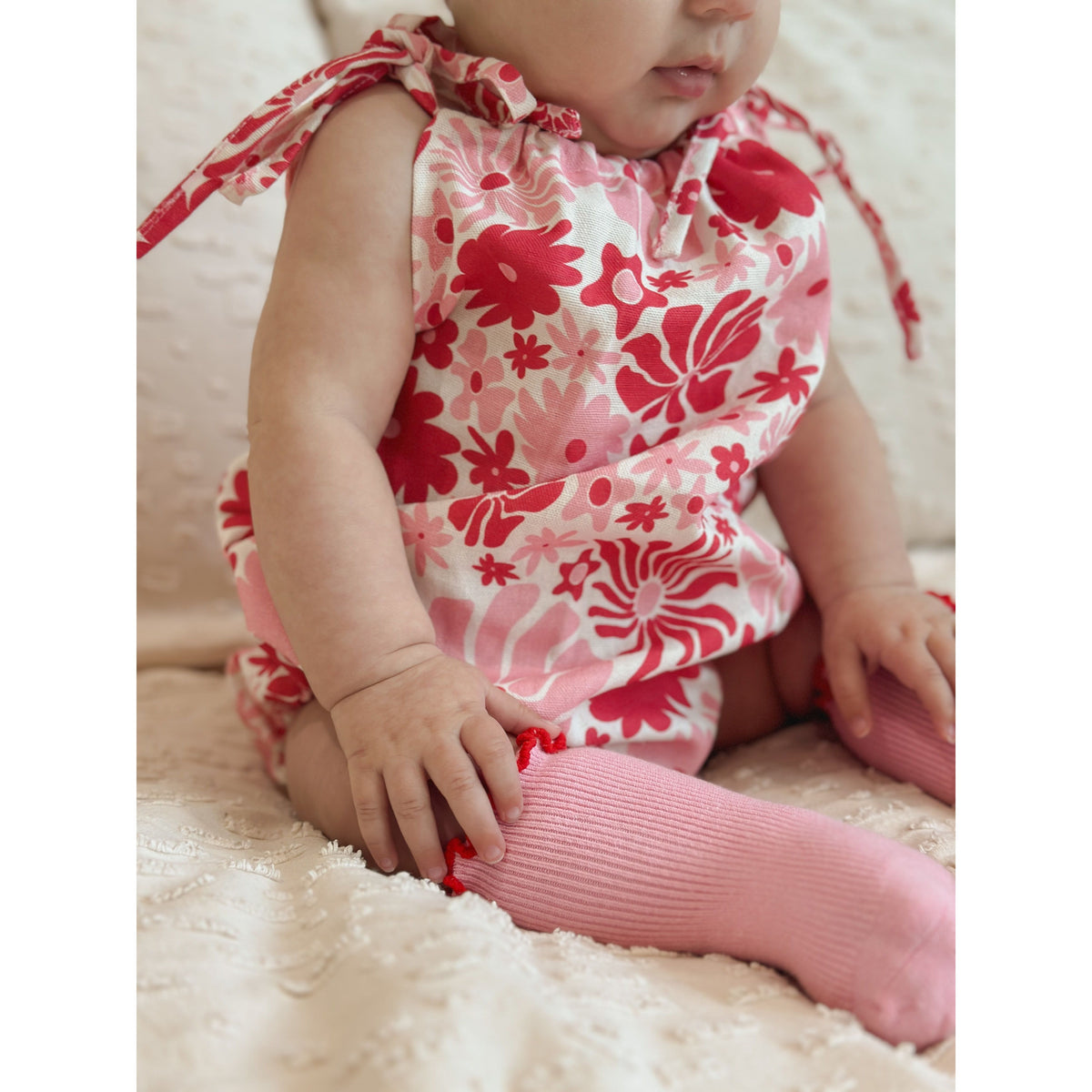 Eva Bubble Romper Rosa