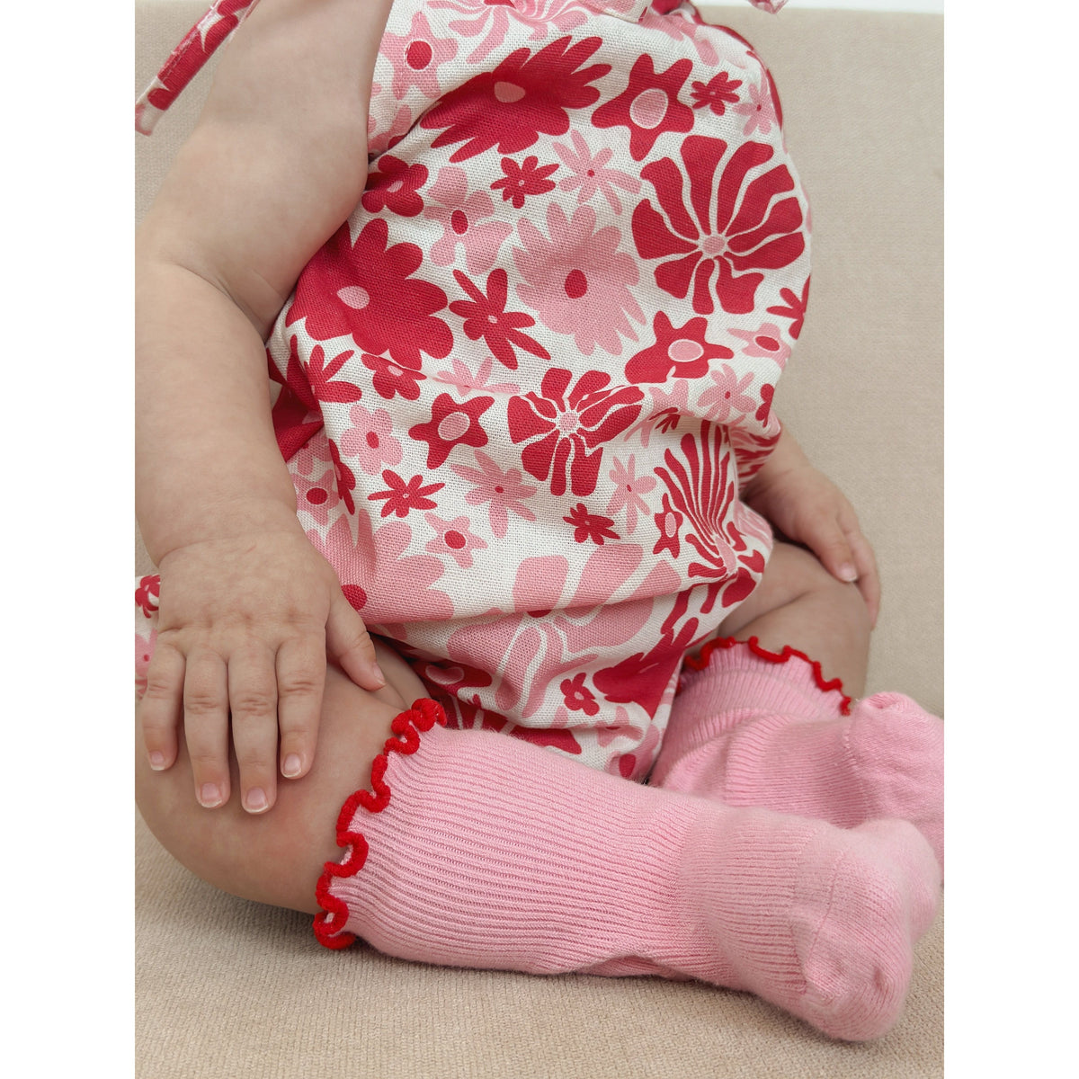 Eva Bubble Romper Rosa