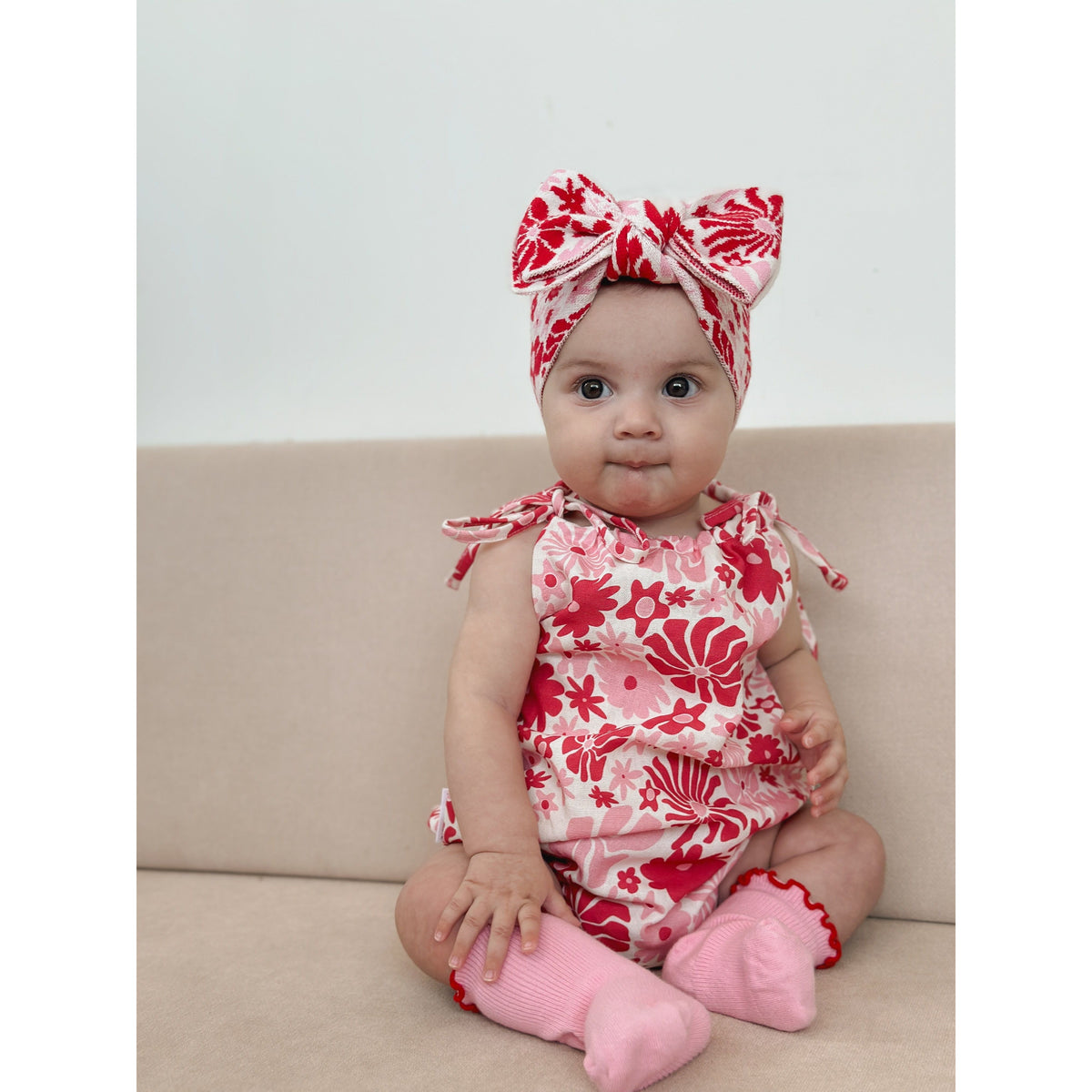 Eva Bubble Romper Rosa