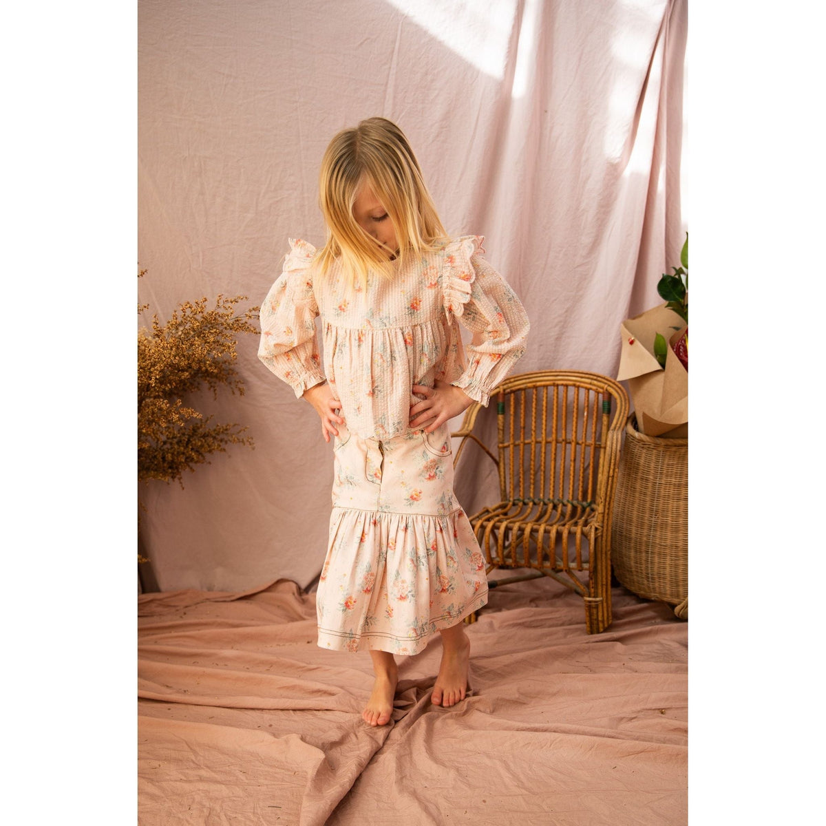 Allie Top-VoVo Pink Country Garden