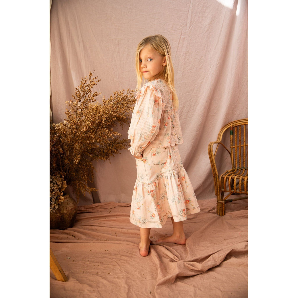 Allie Top-VoVo Pink Country Garden