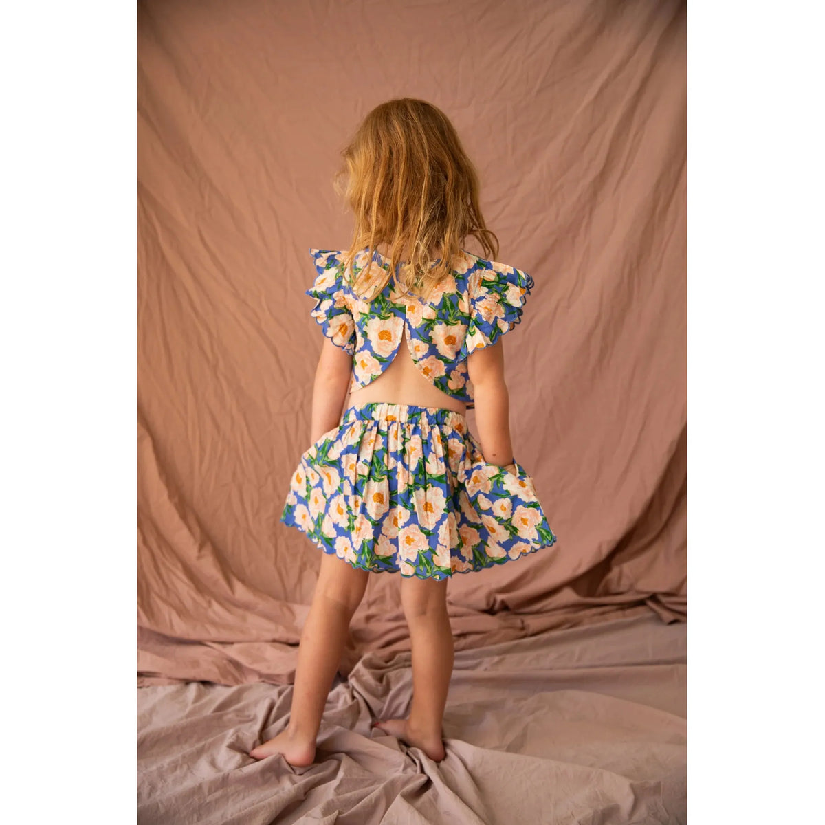 Anna Skirt-Soiree Bouquet Bondi Blue