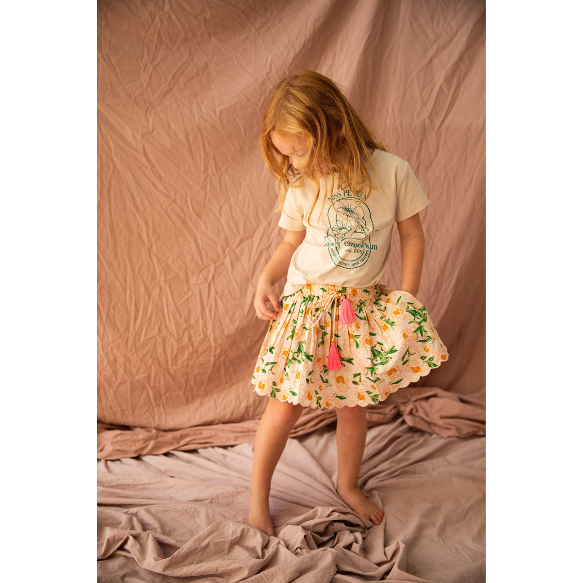 Anna Skirt-Soiree Bouquet Strawberry Sundae