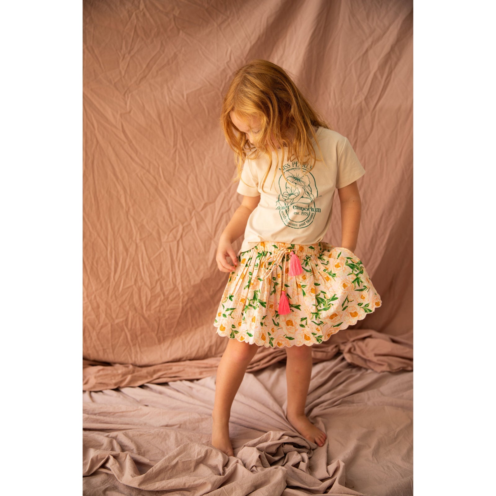 Anna Skirt-Soiree Bouquet Strawberry Sundae
